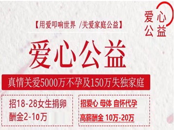 双清捐卵助孕生子 爱心志愿者招募